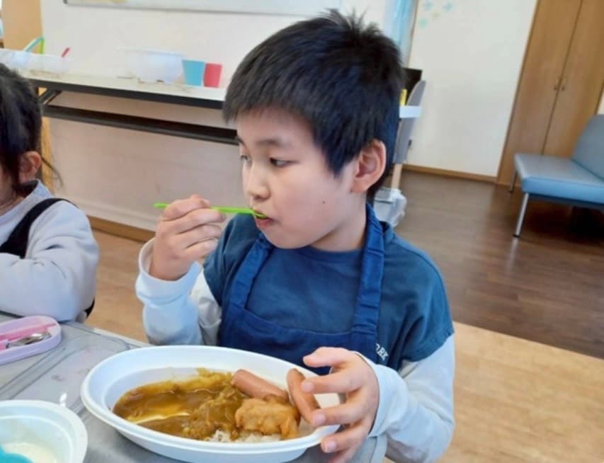 カレー作りに挑戦！